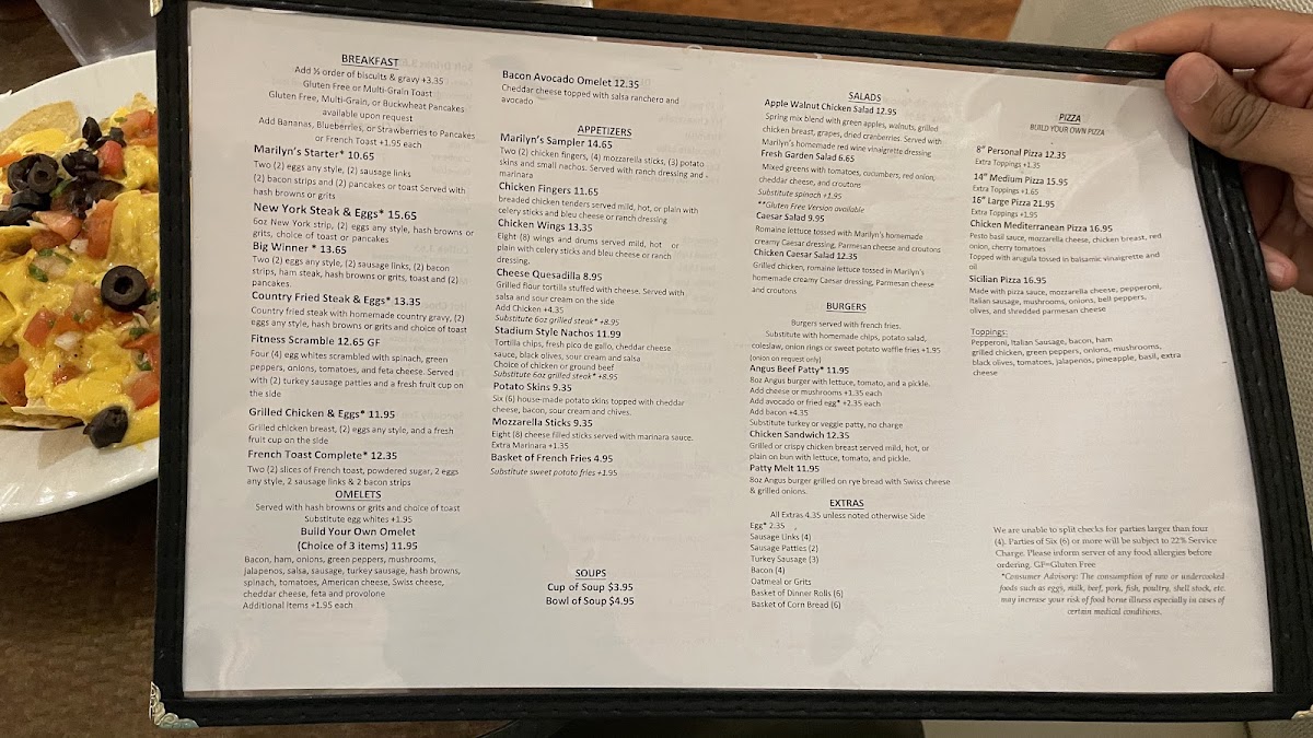 Marilyn's Cafe Menu - Image 5